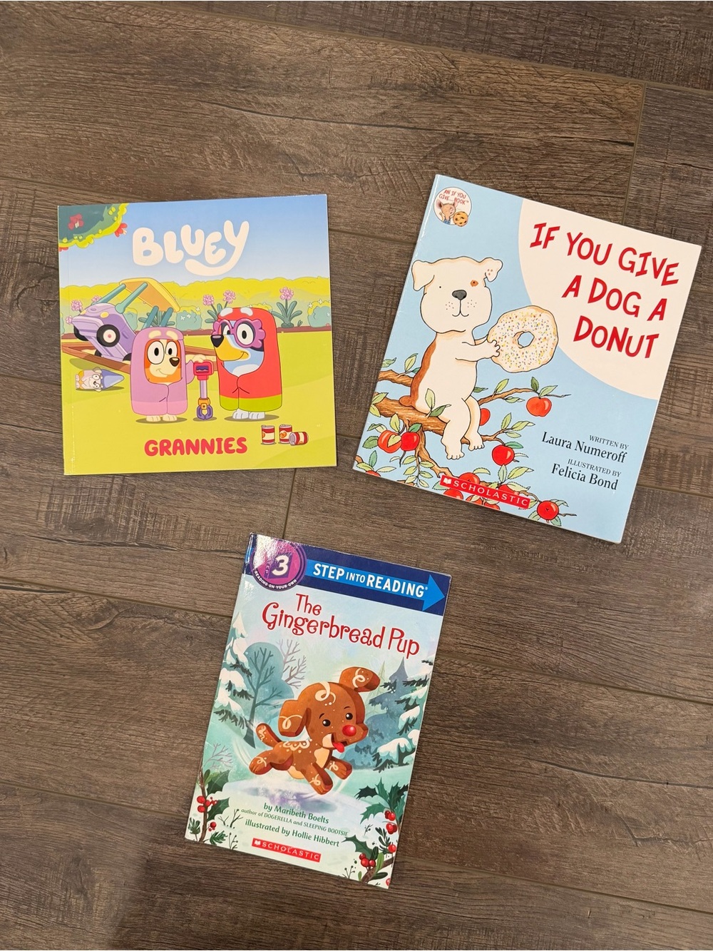 Kids Book Bundle – Bluey, If You Give a Dog a Donut & Gingerbread Pup